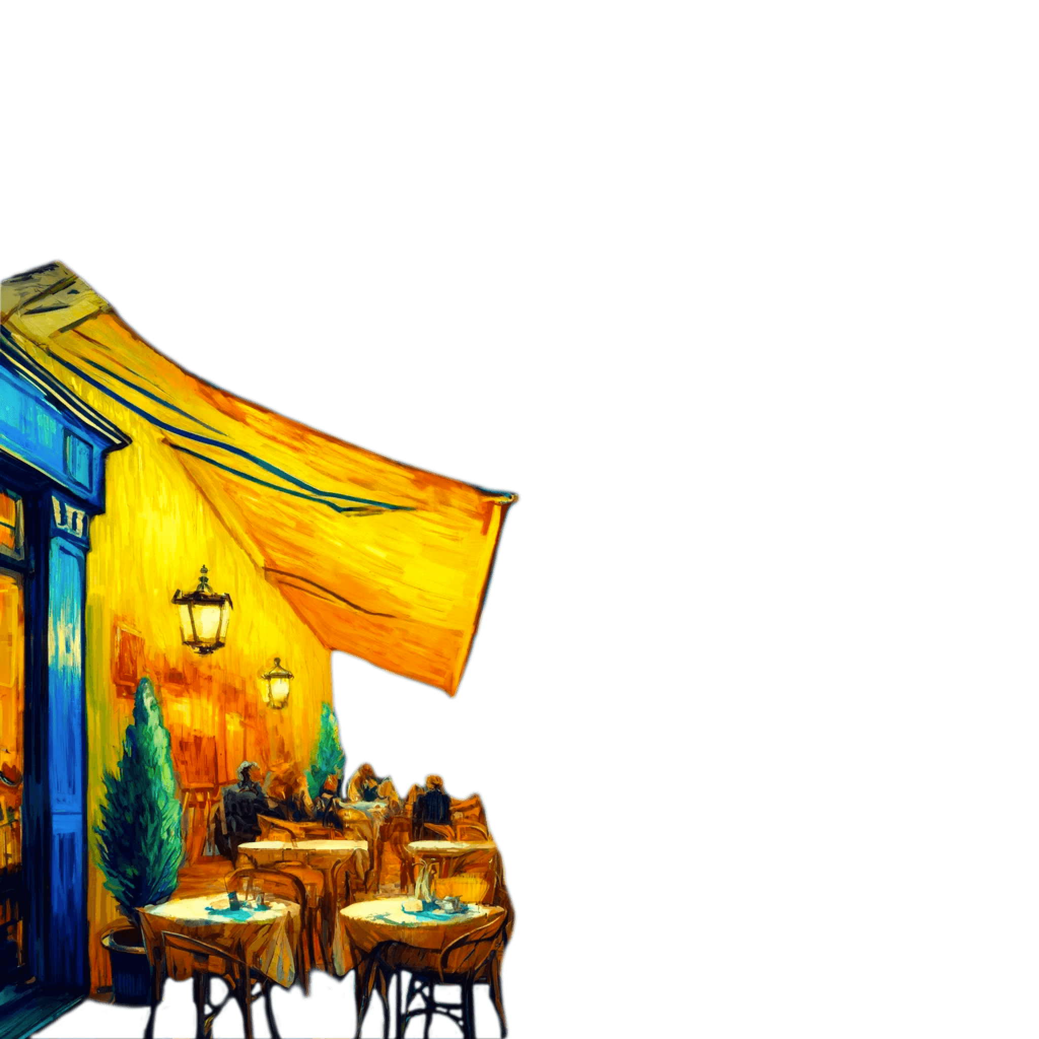 Van Gogh style house